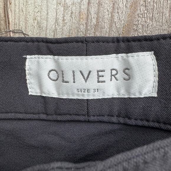 Olivers Pants Slacks Straight Five Pockets Black Classic Work Size 31 Nylon - Picture 7 of 7